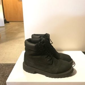 Black Timberland boots